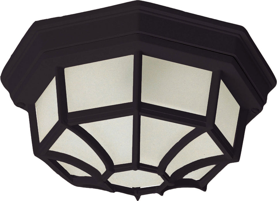 Myhouse Lighting Maxim - 1020BK - Two Light Outdoor Ceiling Mount - Crown Hill - Black
