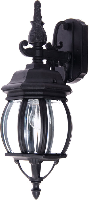 Myhouse Lighting Maxim - 1030BK - One Light Outdoor Wall Lantern - Crown Hill - Black