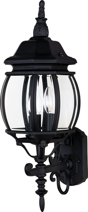 Myhouse Lighting Maxim - 1033BK - Three Light Outdoor Wall Lantern - Crown Hill - Black