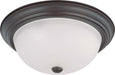 Myhouse Lighting Nuvo Lighting - 60-3147 - Three Light Flush Mount - Close to Ceiling Mahogany Bronze - Mahogany Bronze