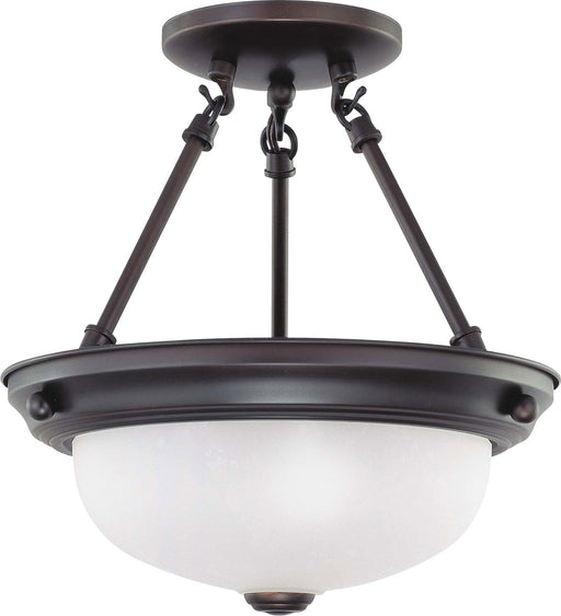 Myhouse Lighting Nuvo Lighting - 60-3148 - Two Light Semi Flush Mount - Close to Ceiling Mahogany Bronze - Mahogany Bronze