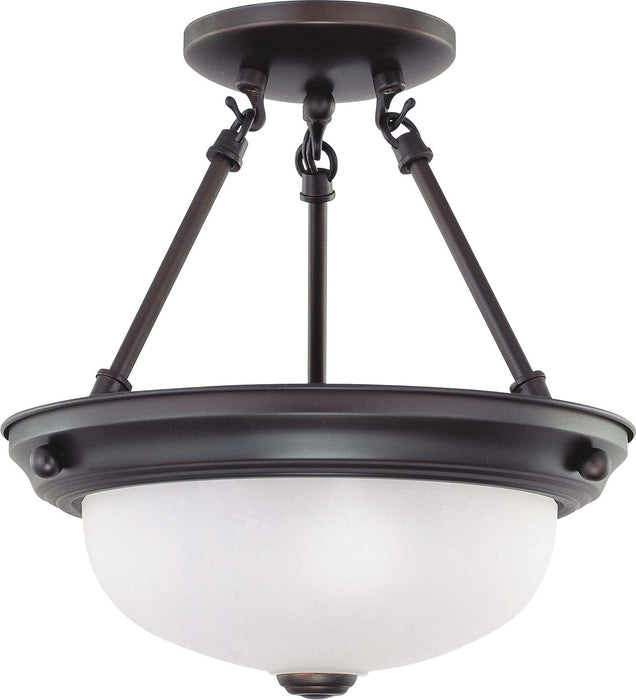 Myhouse Lighting Nuvo Lighting - 60-3148 - Two Light Semi Flush Mount - Close to Ceiling Mahogany Bronze - Mahogany Bronze