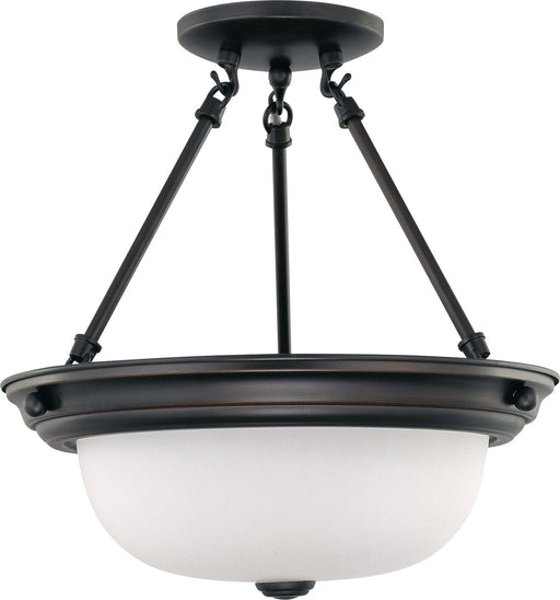 Myhouse Lighting Nuvo Lighting - 60-3149 - Two Light Semi Flush Mount - Close to Ceiling Mahogany Bronze - Mahogany Bronze