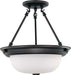 Myhouse Lighting Nuvo Lighting - 60-3149 - Two Light Semi Flush Mount - Close to Ceiling Mahogany Bronze - Mahogany Bronze