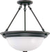 Myhouse Lighting Nuvo Lighting - 60-3151 - Three Light Semi Flush Mount - Close to Ceiling Mahogany Bronze - Mahogany Bronze