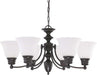 Myhouse Lighting Nuvo Lighting - 60-3169 - Six Light Chandelier - Empire - Mahogany Bronze