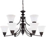 Myhouse Lighting Nuvo Lighting - 60-3171 - Nine Light Chandelier - Empire - Mahogany Bronze