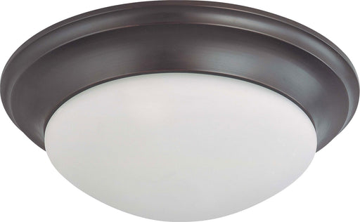 Myhouse Lighting Nuvo Lighting - 60-3177 - Three Light Flush Mount - Close to Ceiling Mahogany Bronze - Mahogany Bronze