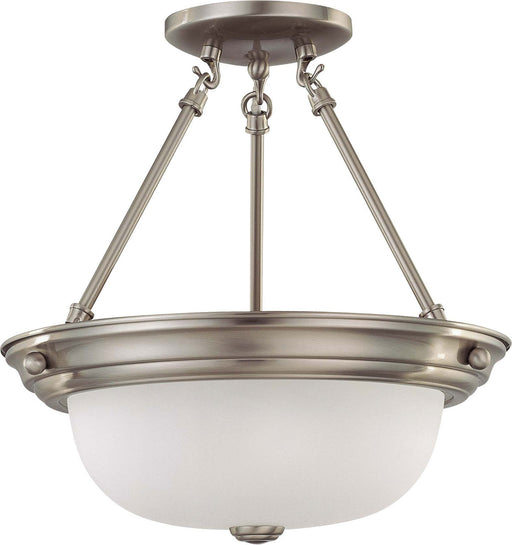 Myhouse Lighting Nuvo Lighting - 60-3245 - Two Light Semi Flush Mount - Close to Ceiling Brushed Nickel - Brushed Nickel