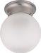 Myhouse Lighting Nuvo Lighting - 60-3249 - One Light Flush Mount - Close to Ceiling Brushed Nickel - Brushed Nickel