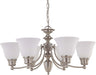 Myhouse Lighting Nuvo Lighting - 60-3255 - Six Light Chandelier - Empire - Brushed Nickel