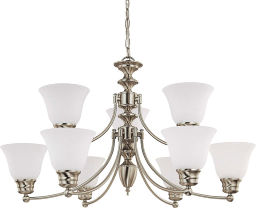 Myhouse Lighting Nuvo Lighting - 60-3256 - Nine Light Chandelier - Empire - Brushed Nickel