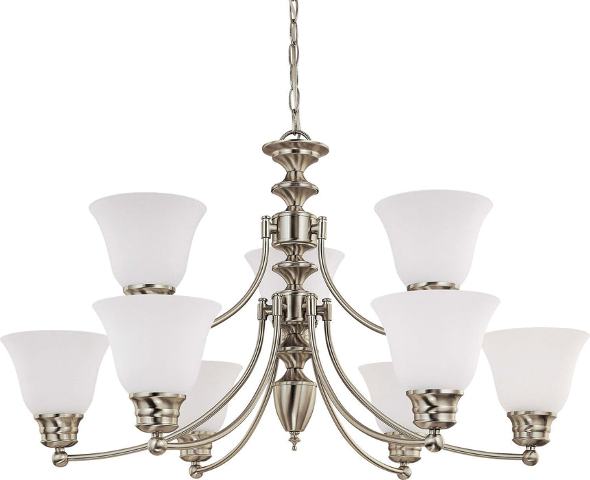 Myhouse Lighting Nuvo Lighting - 60-3256 - Nine Light Chandelier - Empire - Brushed Nickel