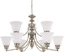 Myhouse Lighting Nuvo Lighting - 60-3256 - Nine Light Chandelier - Empire - Brushed Nickel