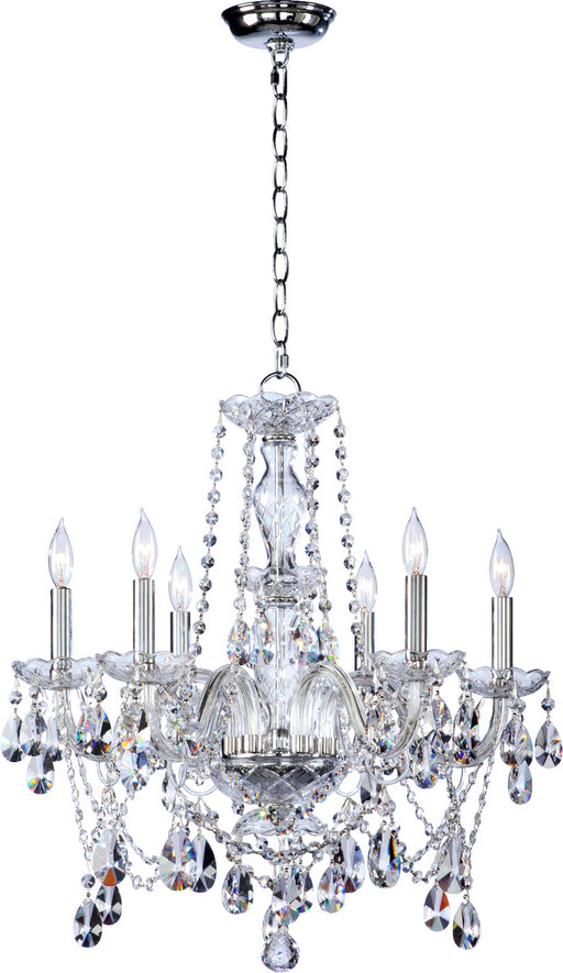 Myhouse Lighting Quorum - 630-6-514 - Six Light Chandelier - Bohemian Katerina - Chrome