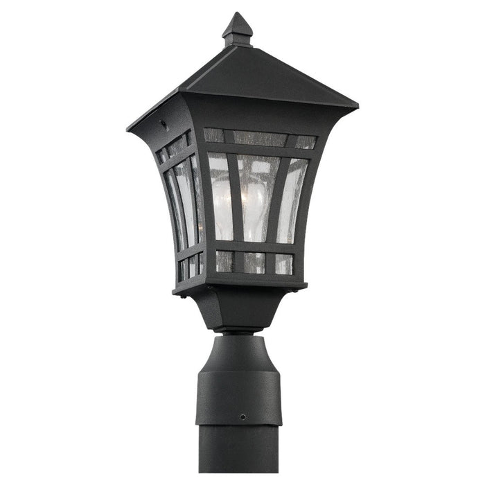 Myhouse Lighting Generation Lighting - 82131-12 - One Light Outdoor Post Lantern - Herrington - Black