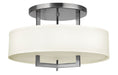 Myhouse Lighting Hinkley - 3201AN - LED Semi-Flush Mount - Hampton - Antique Nickel