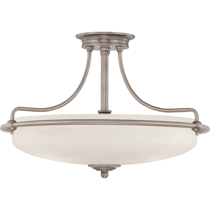 Myhouse Lighting Quoizel - GF1721AN - Four Light Semi-Flush Mount - Griffin - Antique Nickel