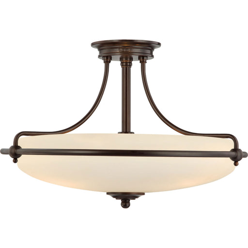 Myhouse Lighting Quoizel - GF1721PN - Four Light Semi-Flush Mount - Griffin - Palladian Bronze