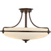 Myhouse Lighting Quoizel - GF1721PN - Four Light Semi-Flush Mount - Griffin - Palladian Bronze