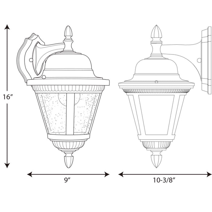 Myhouse Lighting Progress Lighting - P5863-20 - One Light Wall Lantern - Westport - Antique Bronze