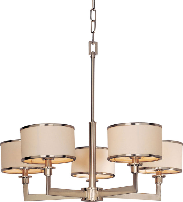 Myhouse Lighting Maxim - 12055WTSN - Five Light Chandelier - Nexus - Satin Nickel