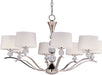 Myhouse Lighting Maxim - 12758WTPN - Eight Light Chandelier - Rondo - Polished Nickel