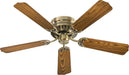 Myhouse Lighting Quorum - 11525-4 - 52"Ceiling Fan - Custom Hugger - Antique Brass