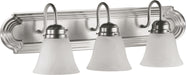 Myhouse Lighting Quorum - 5094-3-165 - Three Light Vanity - 5094 Vanities - Satin Nickel