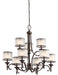 Myhouse Lighting Kichler - 42382MIZ - Nine Light Chandelier - Lacey - Mission Bronze