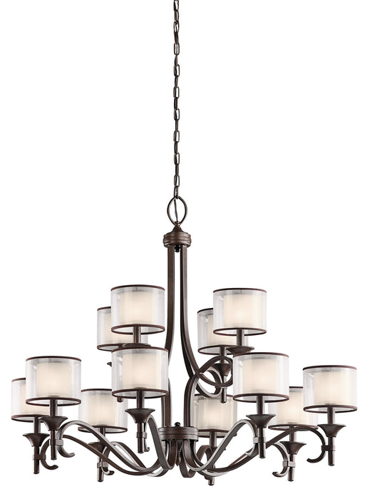 Myhouse Lighting Kichler - 42383MIZ - 12 Light Chandelier - Lacey - Mission Bronze