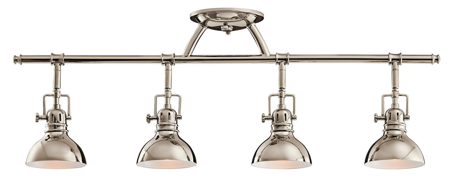 Myhouse Lighting Kichler - 7704PN - Four Light Rail Light - Hatteras Bay - Polished Nickel