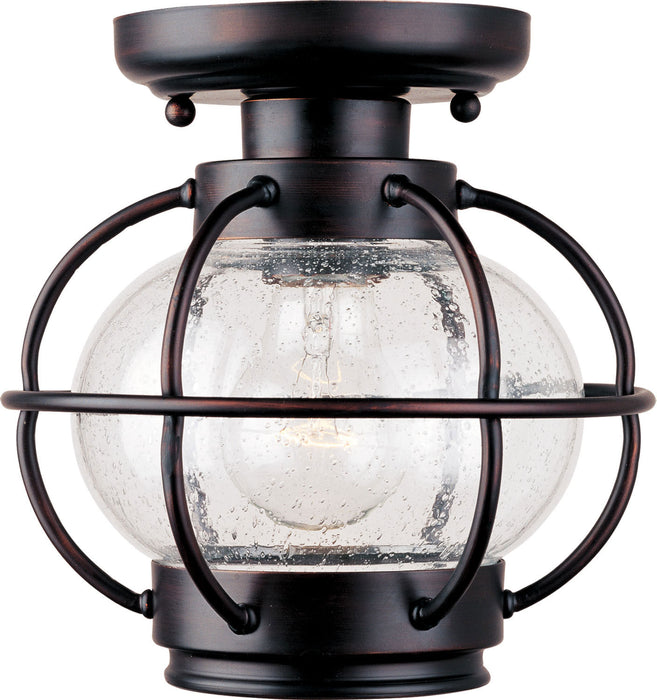 Myhouse Lighting Maxim - 30508CDOI - One Light Outdoor Ceiling Mount - Portsmouth - Oil Rubbed Bronze