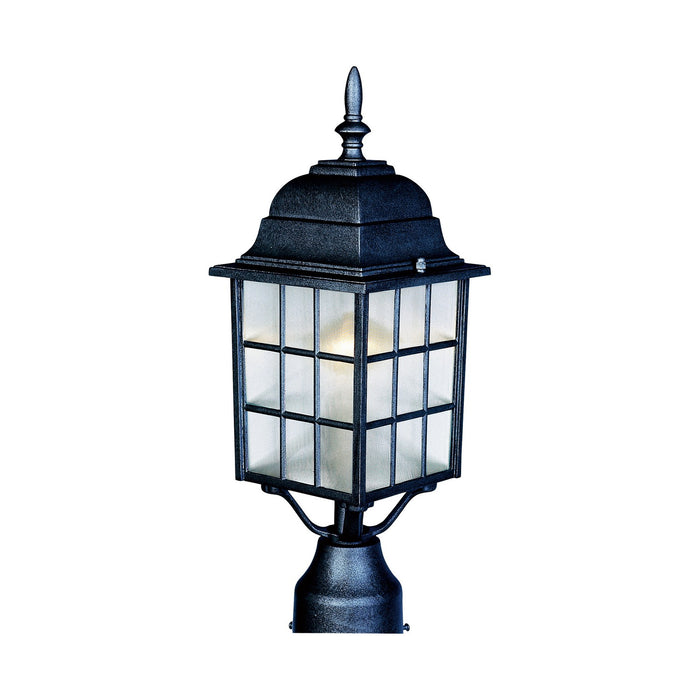 Myhouse Lighting Maxim - 1052BK - One Light Outdoor Pole/Post Lantern - North Church - Black