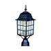 Myhouse Lighting Maxim - 1052BK - One Light Outdoor Pole/Post Lantern - North Church - Black