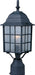 Myhouse Lighting Maxim - 1052BK - One Light Outdoor Pole/Post Lantern - North Church - Black
