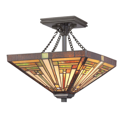 Myhouse Lighting Quoizel - TF885SVB - Two Light Semi Flush Mount - Stephen - Vintage Bronze