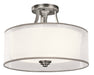 Myhouse Lighting Kichler - 42386AP - Three Light Semi Flush Mount - Lacey - Antique Pewter