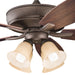 Myhouse Lighting Kichler - 310103WCP - 52"Ceiling Fan - Monarch Ii Patio - Weathered Copper Powder Coat