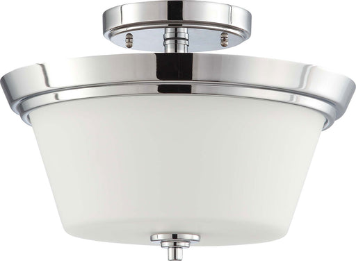 Myhouse Lighting Nuvo Lighting - 60-4087 - Three Light Semi Flush Mount - Bento - Polished Chrome / Satin White