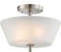 Myhouse Lighting Nuvo Lighting - 60-4151 - Three Light Semi Flush Mount - Surrey - Brushed Nickel