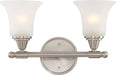 Myhouse Lighting Nuvo Lighting - 60-4142 - Two Light Vanity - Surrey - Brushed Nickel