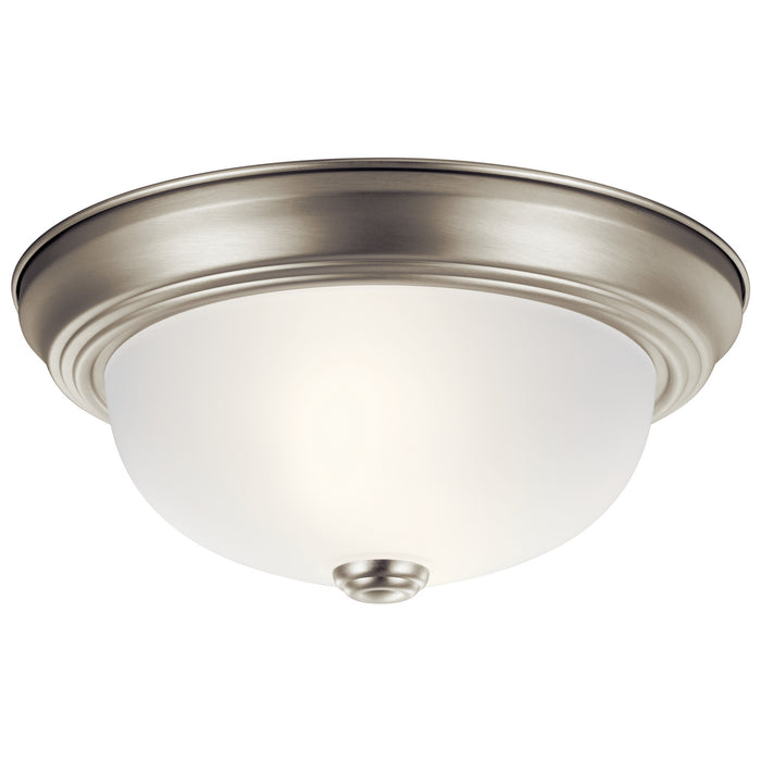 Myhouse Lighting Kichler - 8111NI - Two Light Flush Mount - No Family - Brushed Nickel