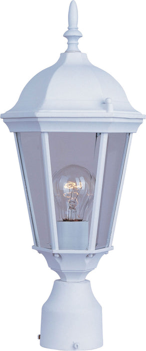 Myhouse Lighting Maxim - 1001WT - One Light Outdoor Pole/Post Lantern - Westlake - White