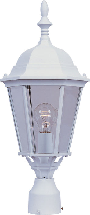 Myhouse Lighting Maxim - 1005WT - One Light Outdoor Pole/Post Lantern - Westlake - White