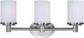 Myhouse Lighting Maxim - 9053SWSN - Three Light Bath Vanity - Cylinder - Satin Nickel