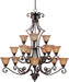 Myhouse Lighting Maxim - 11239SAOI - 15 Light Chandelier - Symphony - Oil Rubbed Bronze