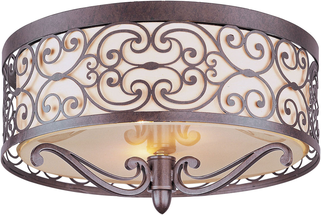 Myhouse Lighting Maxim - 21151WHUB - Two Light Flush Mount - Mondrian - Umber Bronze