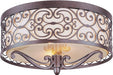 Myhouse Lighting Maxim - 21151WHUB - Two Light Flush Mount - Mondrian - Umber Bronze