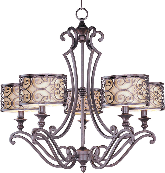 Myhouse Lighting Maxim - 21155WHUB - Five Light Chandelier - Mondrian - Umber Bronze